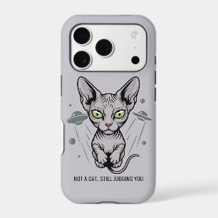Cosmic Judging Sphynx Cat Art