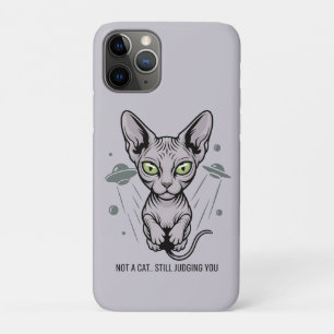 Cosmic Judging Sphynx Cat Art iPhone 11 Pro Case