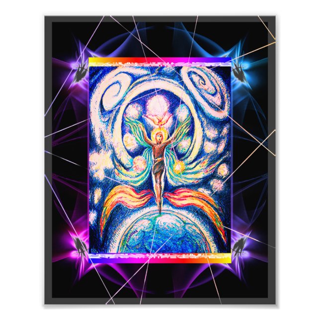Cosmic Juggler Fantasy art Photo Print (Front)