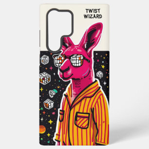 Cosmic Kangaroo in Pyjamas with Cubes Samsung Galaxy Case