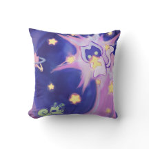 Cosmic KitKat Throw Pillow
