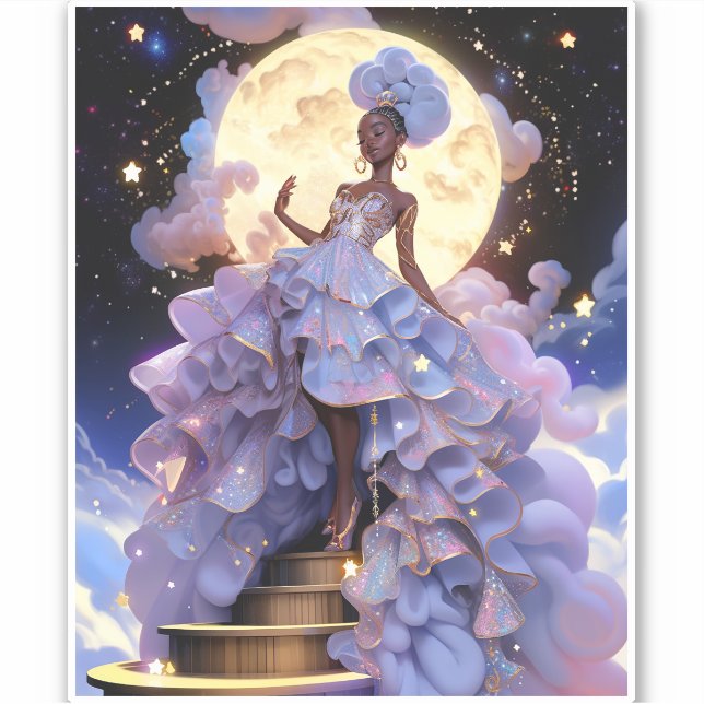 Cosmic Lady African American Fantasy Art (Front)