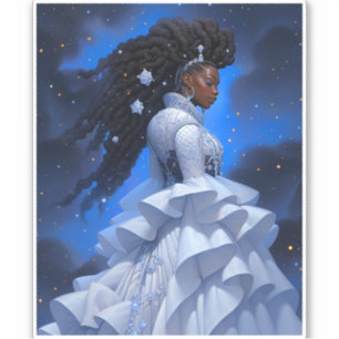 Cosmic Lady African American Fantasy Art
