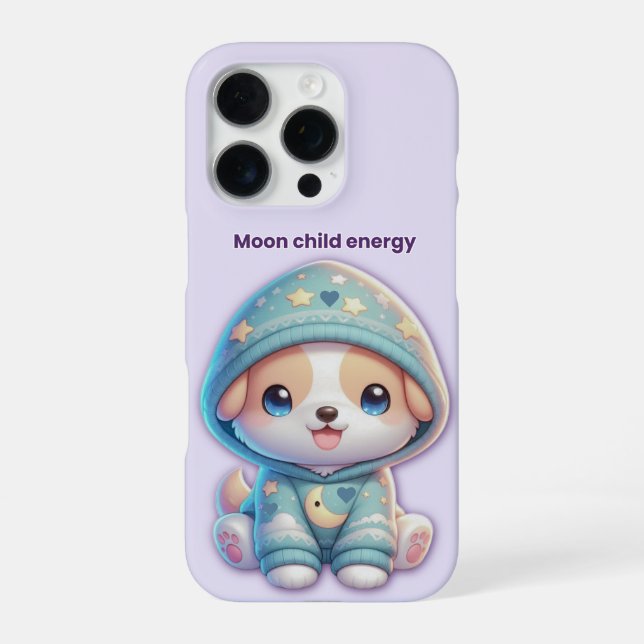 Cosmic Lavender Dog Phone Case (Back)