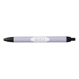 Cosmic lavender/purple polka dots custom pen