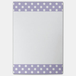 Cosmic lavender/purple polka dots Post-It note pad