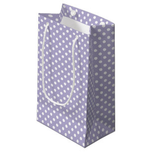 Cosmic lavender & white polka dots gift bag