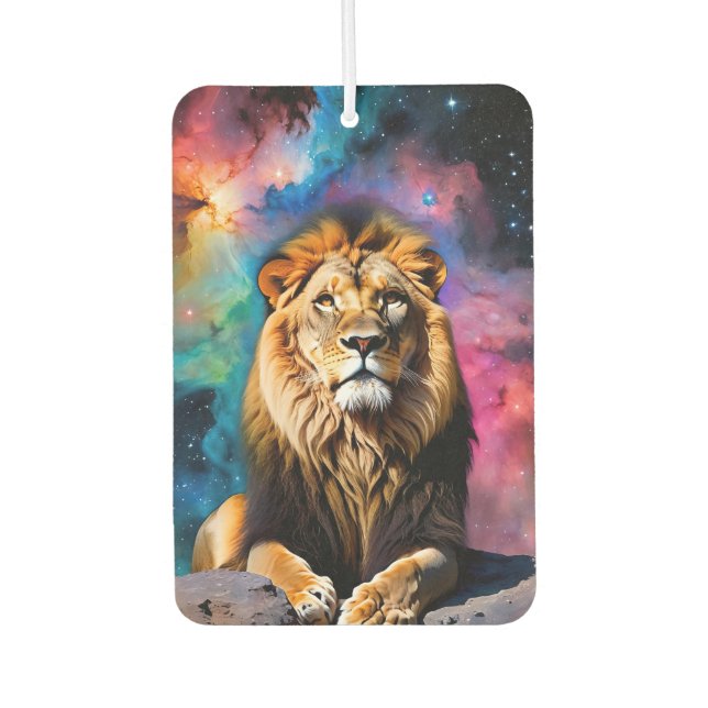 Cosmic Lion Car Air Freshener (Front)