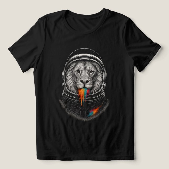 Cosmic Lion Drip Tri-Blend Shirt (Design Front)