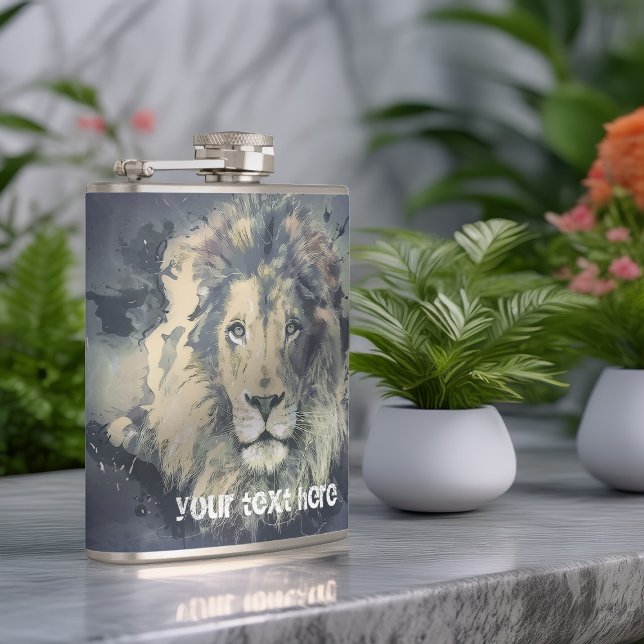 COSMIC LION KING | Custom Vinyl Wrapped Flask (Creator Uploaded)