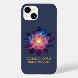 Cosmic Lotus Flower Galaxy Bloom Energy Case-Mate iPhone 14 Case