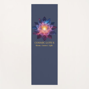 Cosmic Lotus Flower Galaxy Bloom Energy Yoga Mat