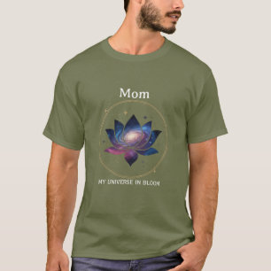 Cosmic Lotus Flower Mom Bloom T-Shirt