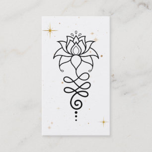 *~* Cosmic Lotus +  Nirvana - Sacred Geometry Business Card