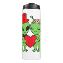 Cosmic Love: Alien Bride and Groom Wedding Martian