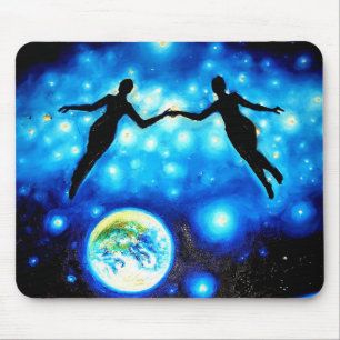 Cosmic love mouse mat