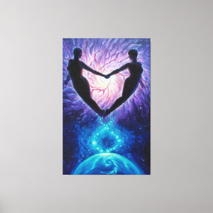 cosmic love soulmates in the universe canvas print