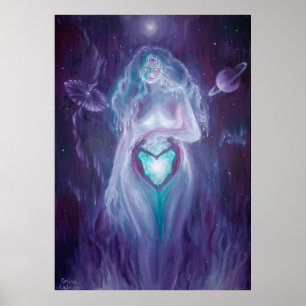 Cosmic love winter soulmates poster