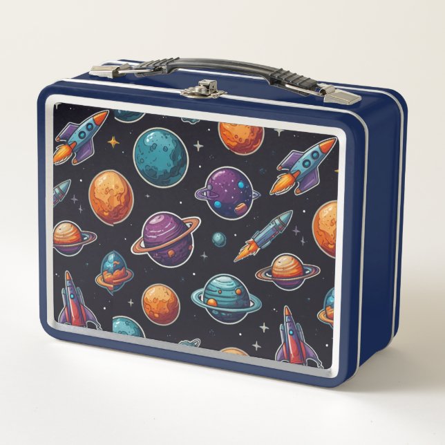 Cosmic Lunch Box: Space-Themed Lunch Box  (Front)