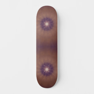 Cosmic Mandala Burst - Abstract Purple Galaxy Art Skateboard