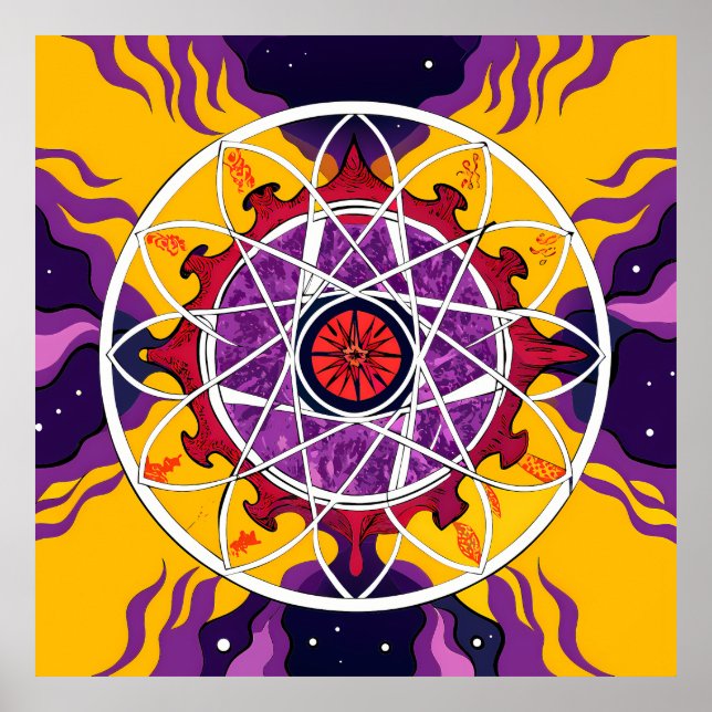 Cosmic Mandala Poster (Front)