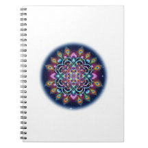 Cosmic Mandala Spiral Notebook
