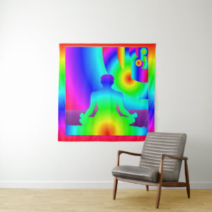 Cosmic Meditation Tapestry