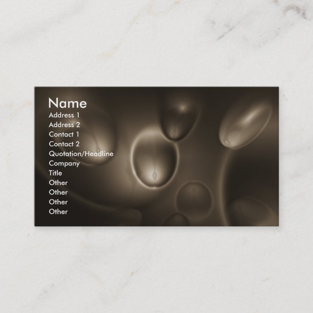 Cosmic Meiosis Business Card (Front)