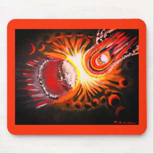 Cosmic moment art mouse mat