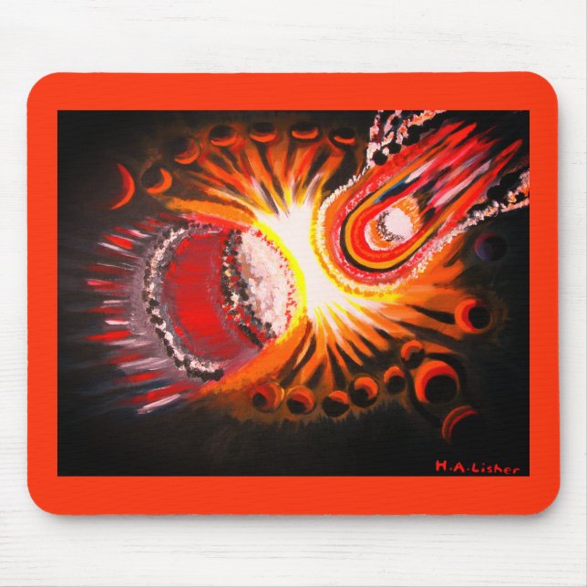Cosmic moment art mouse mat (Front)