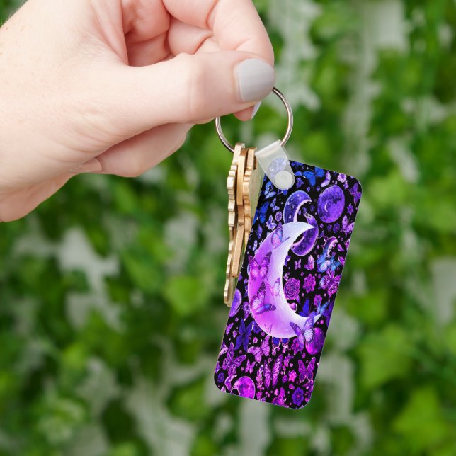 Cosmic Moonlight Key Ring – Astronomy Inspired (Hand)