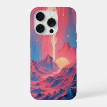 Cosmic Mountain Abstract Vibrant