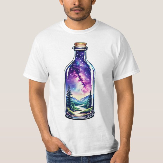 Cosmic Mountain Landscape T-Shirt (Front)