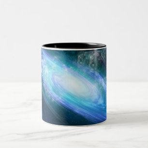 Cosmic Nebula Art, Galaxy Colors for Space Lovers Two-Tone Coffee Mug