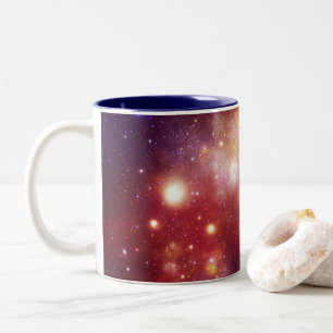 Cosmic Nebula Art, Galaxy Colors for Space Lovers Two-Tone Coffee Mug