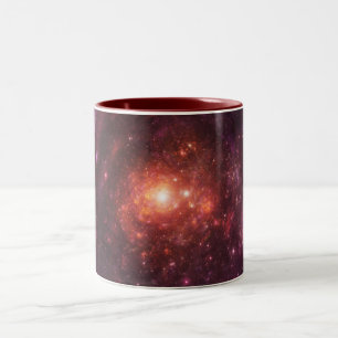 Cosmic Nebula Art, Galaxy Colors for Space Lovers Two-Tone Coffee Mug
