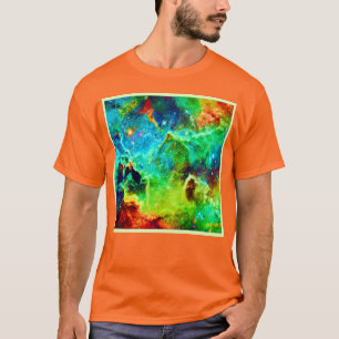 Cosmic Nebula Cloud Art T-Shirt