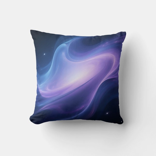 Cosmic Nebula Galaxy Swirl Abstract Cushion (Front)