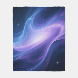Cosmic Nebula Galaxy Swirl Abstract Fleece Blanket