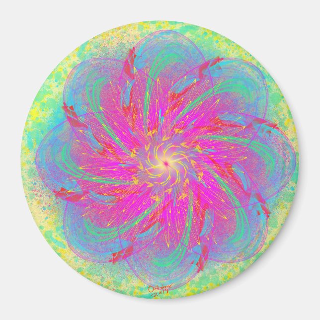 Cosmic Oasis by Power Flower Magnet (Front)