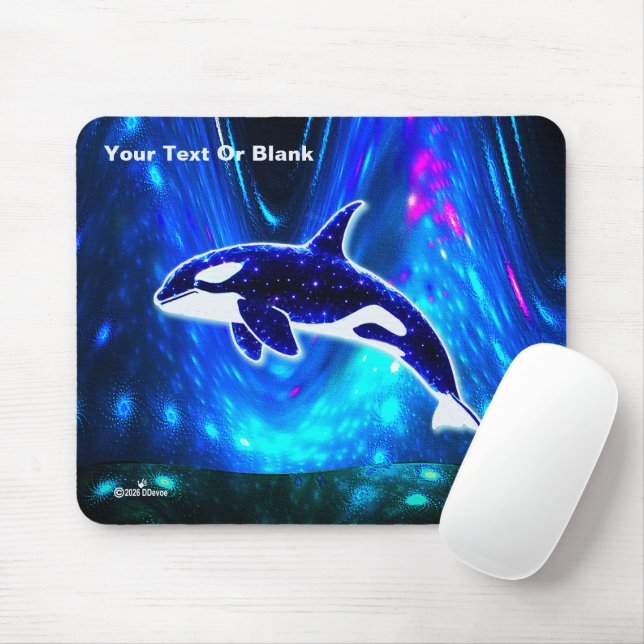 Cosmic Orca Mouse Mat (With Mouse)