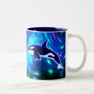 Cosmic Orca Two-Tone Coffee Mug