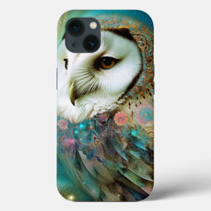 Cosmic Owl Fantasy Art iPhone 13 Case