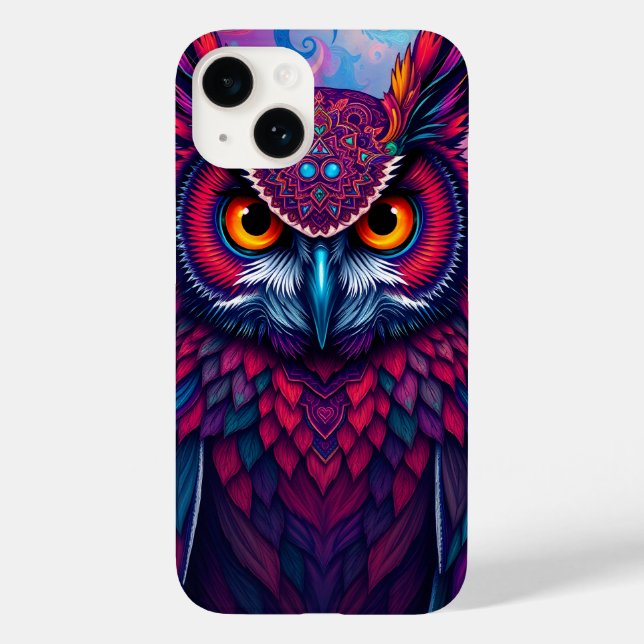 Cosmic Owl Guardian Case-Mate iPhone Case (Back)