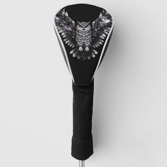 Cosmic Owl Majesty Golf Head Cover (Front)