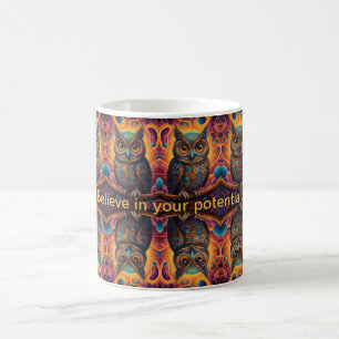 Cosmic Owl of Wisdom Coffee Mug