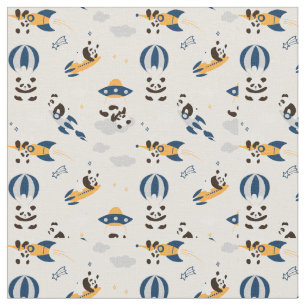 Cosmic pandas fabric