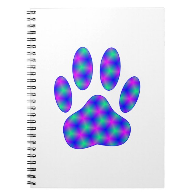 Cosmic Paw Print Notebook (Front)