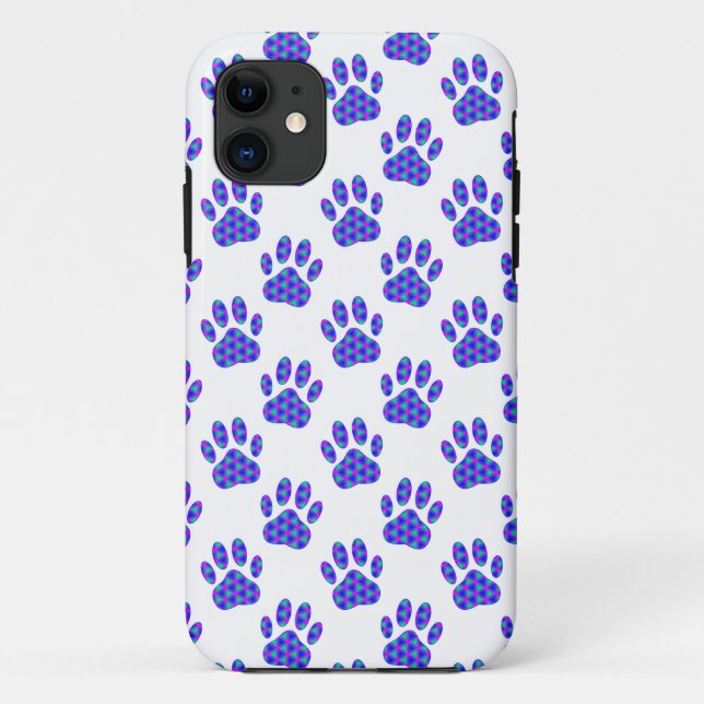 Cosmic Paw Print Pattern Case-Mate iPhone Case (Back)