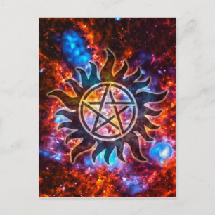 Cosmic Pentagram Postcard